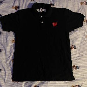 comme des garcons polo button up